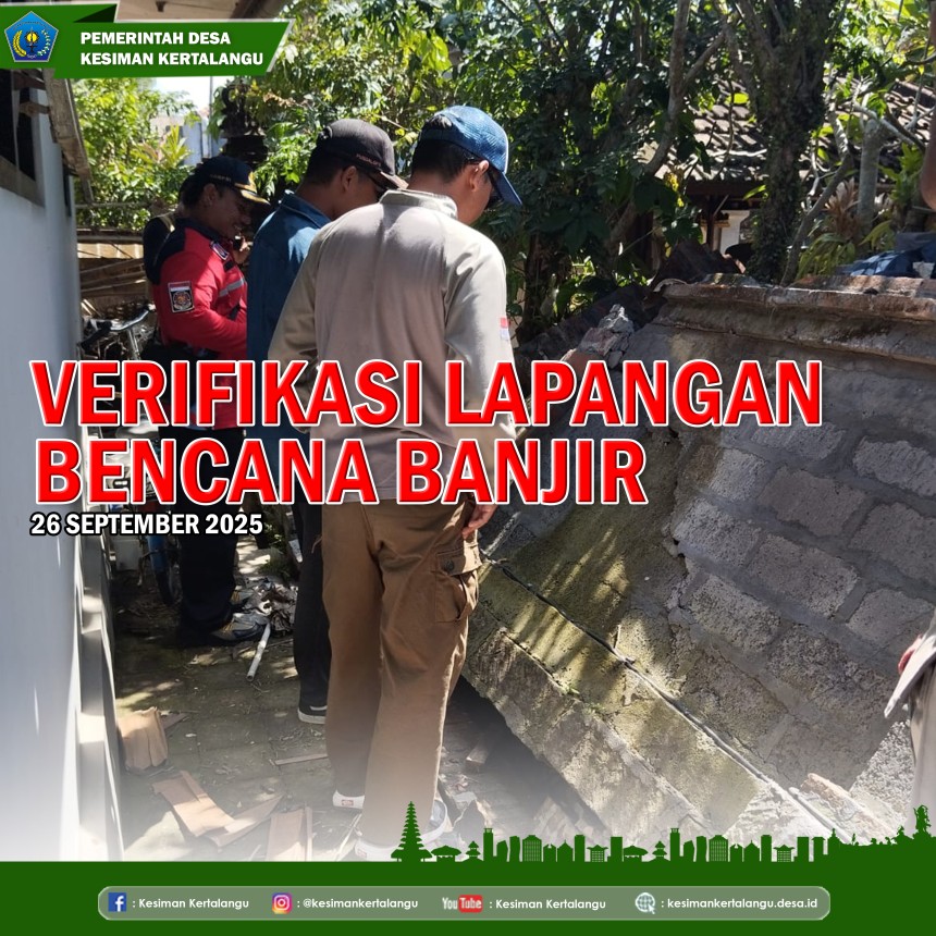 Verifikasi Lapangan Bencana Banjir